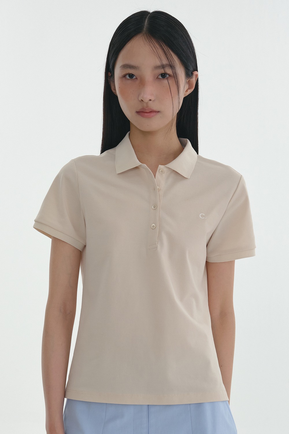 clove - [24SS clove] Standard Pique T-Shirt_Women (Light Beige)