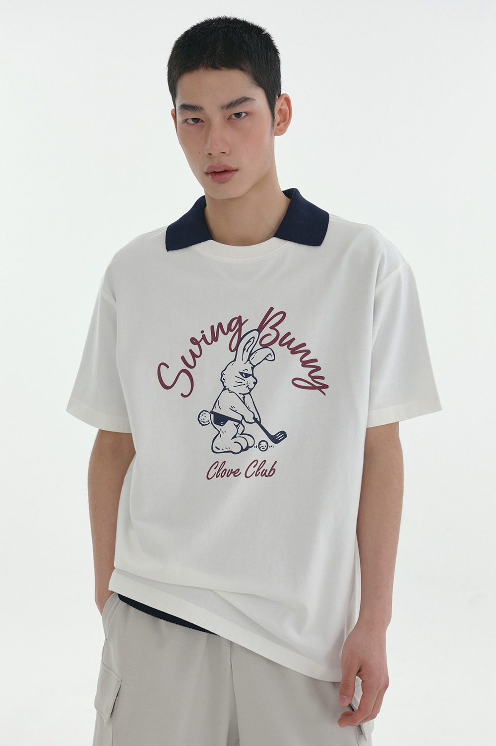 clove - [24SS clove] Swing Bunny T-Shirt (White)