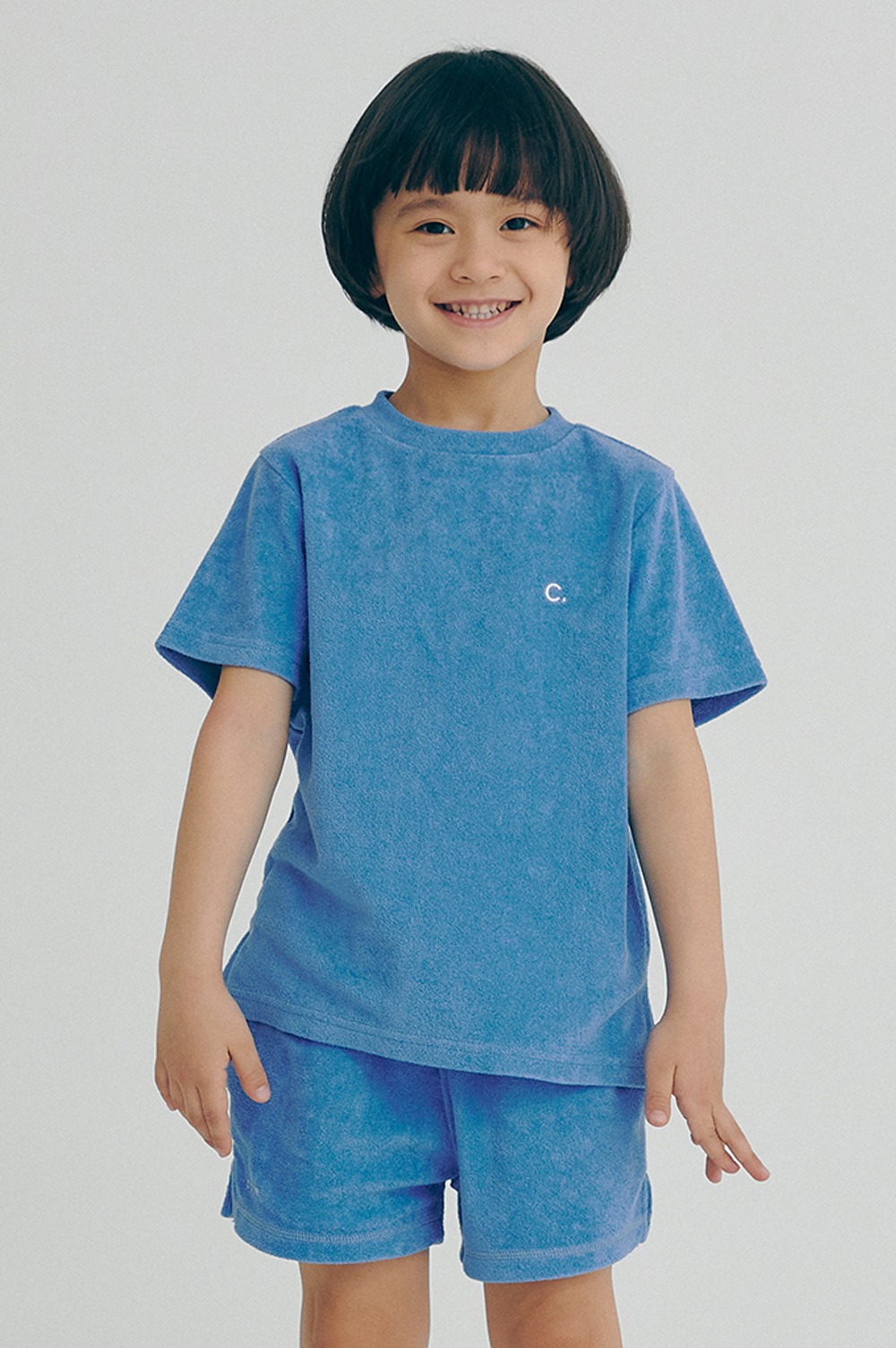 clove - [22SS clove] Terry T-Shirt_Kids (Blue)
