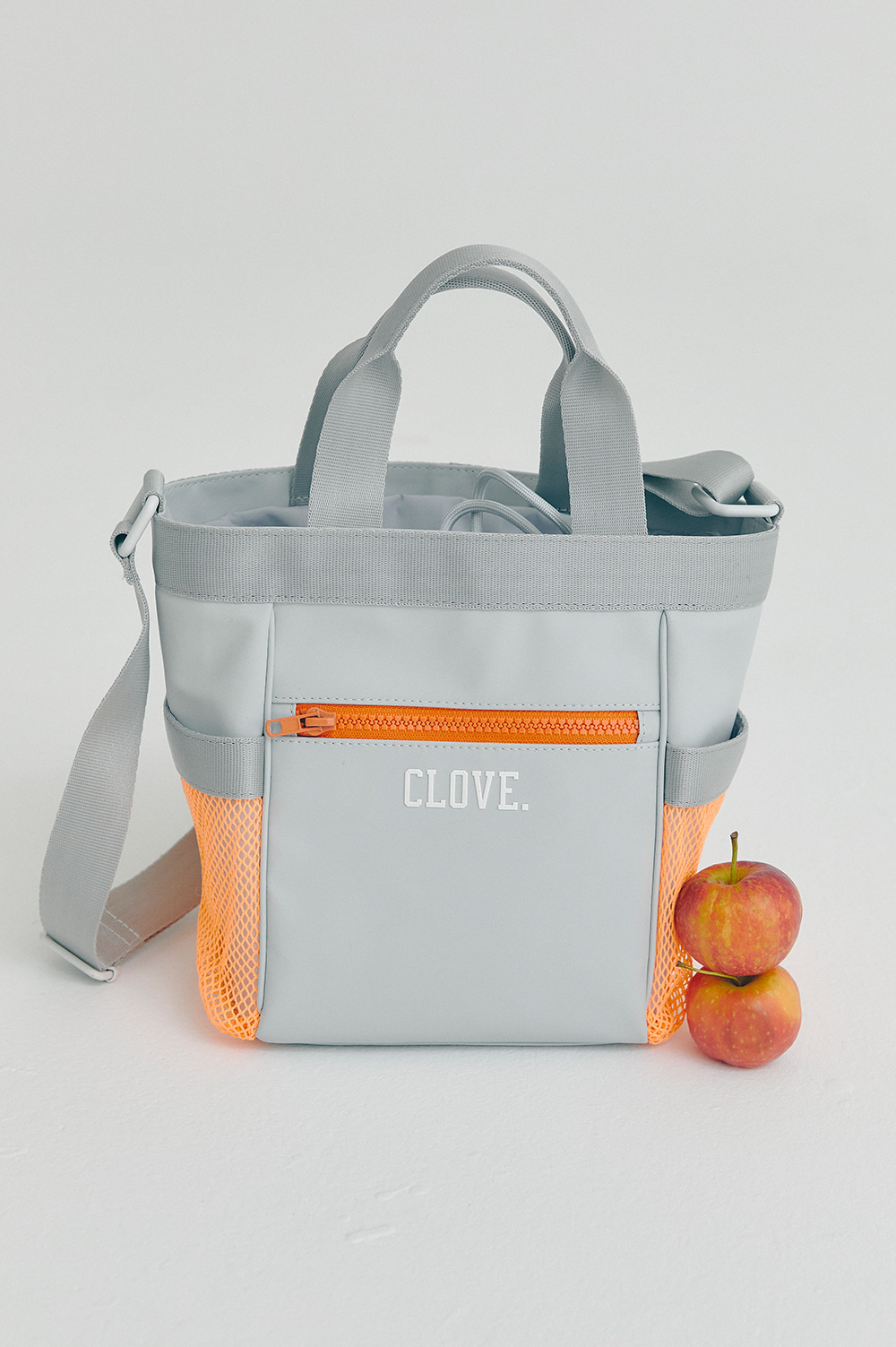 clove - [22SS clove] String Shoulder Bag (Light Grey)