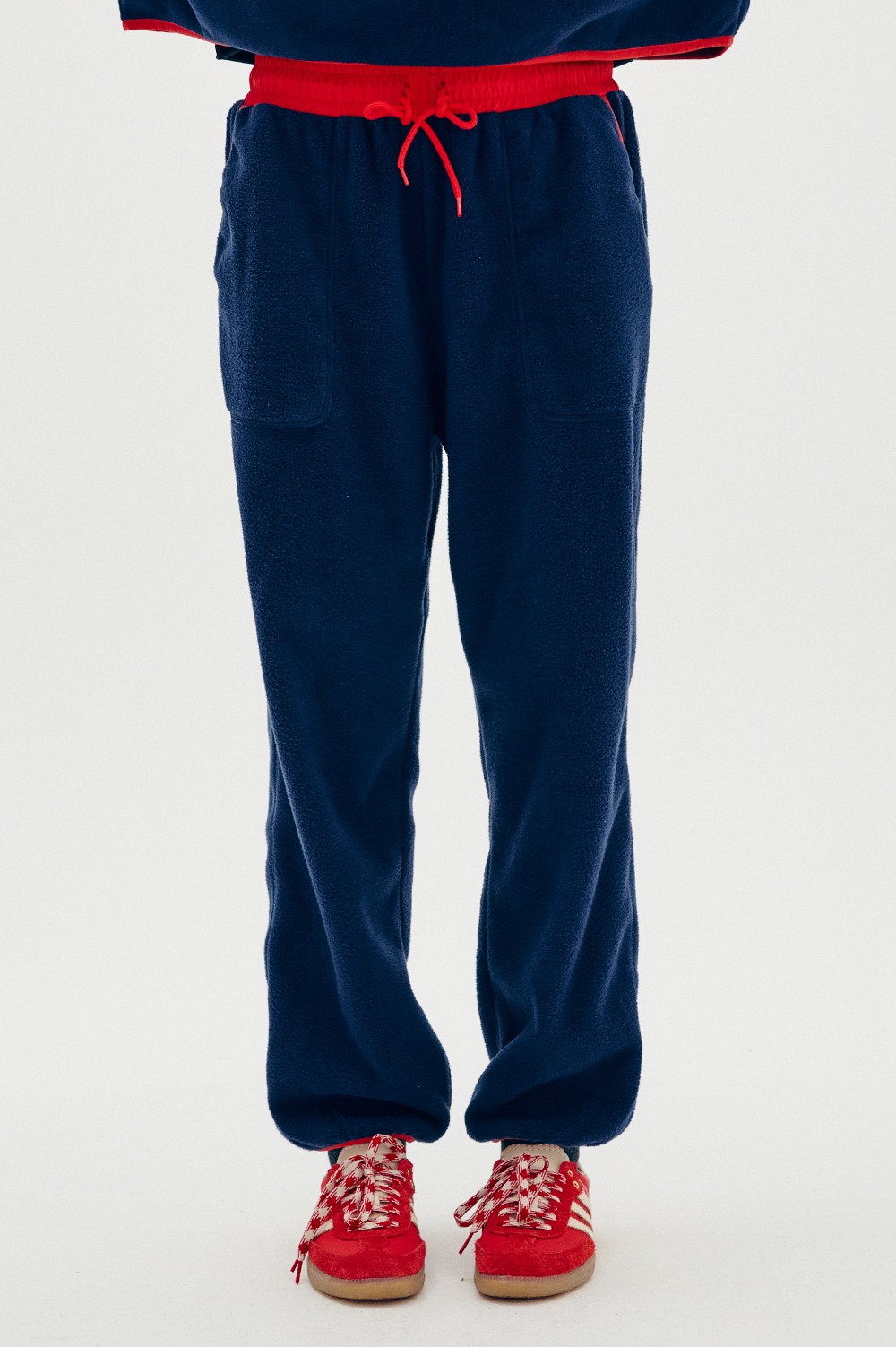 clove - [22FW clove] Colored Fleece Pants_Women (Navy)