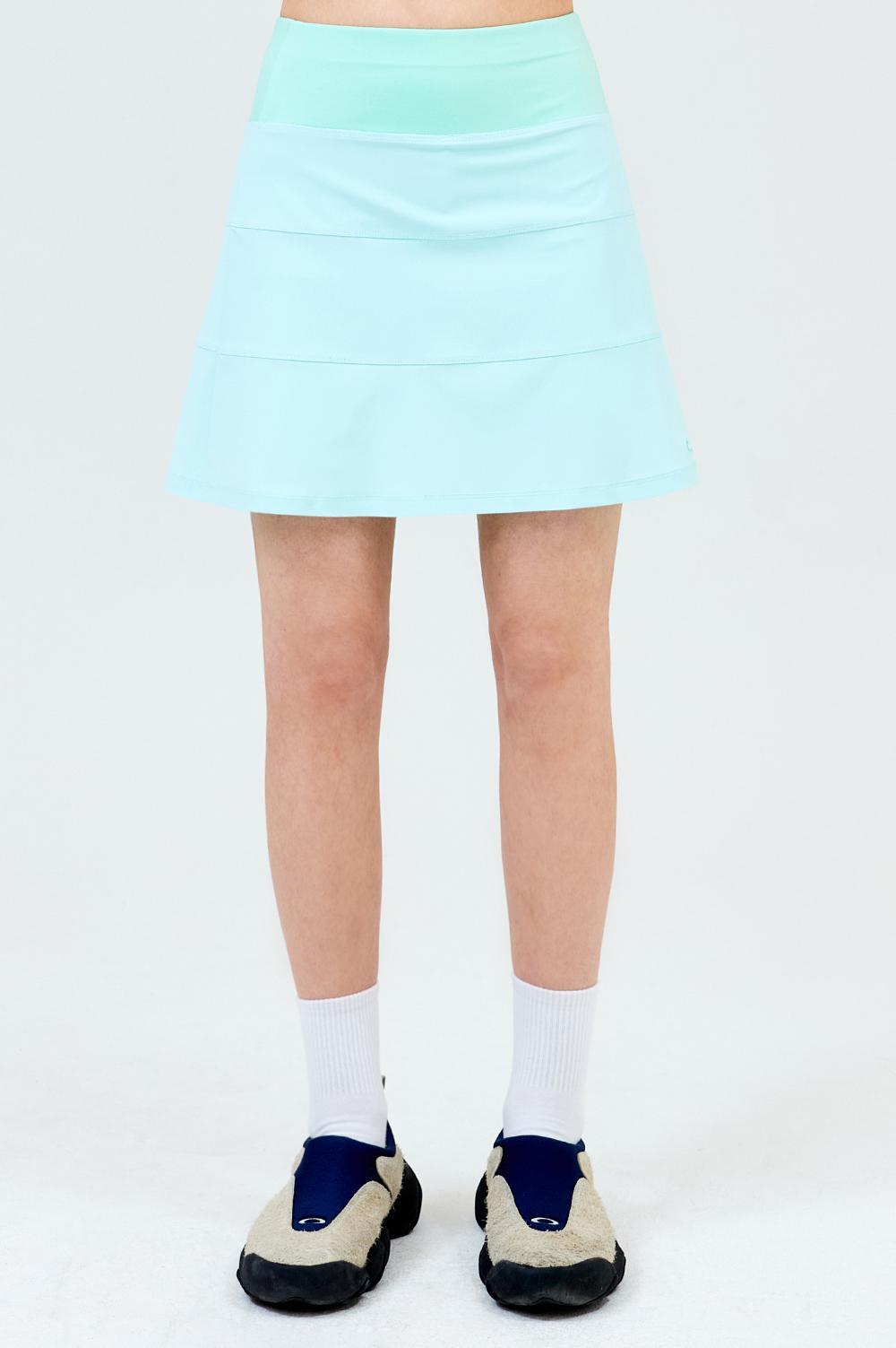 clove - [23SS clove] Sport Tiered Skirt (Mint)