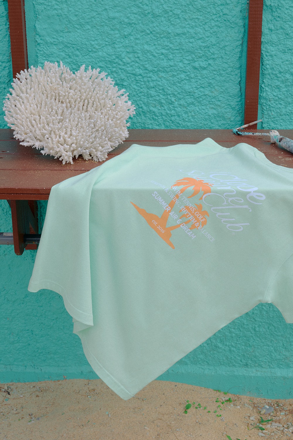 clove - [24SS clove] Palm Tree T-Shirt (Mint)